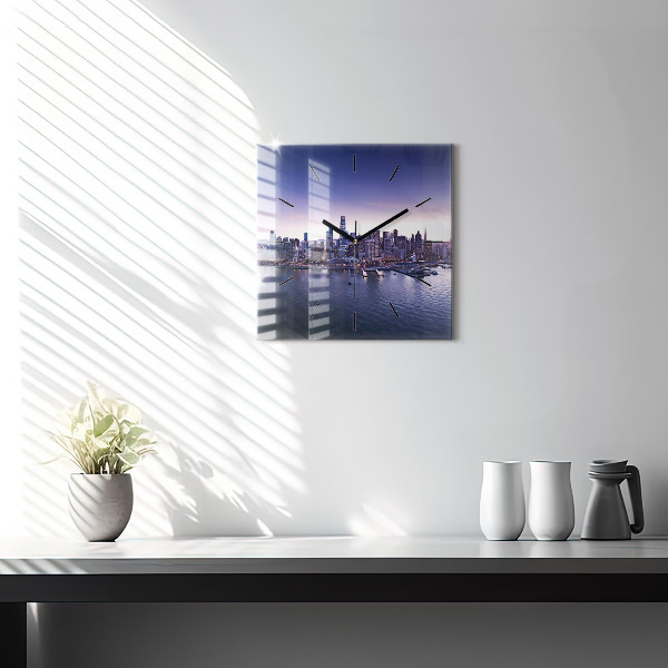 Square wall clock View of San Francisco