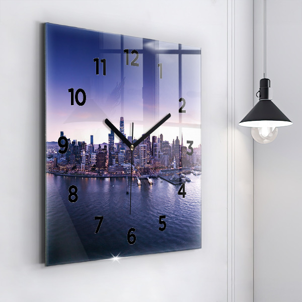 Square wall clock View of San Francisco