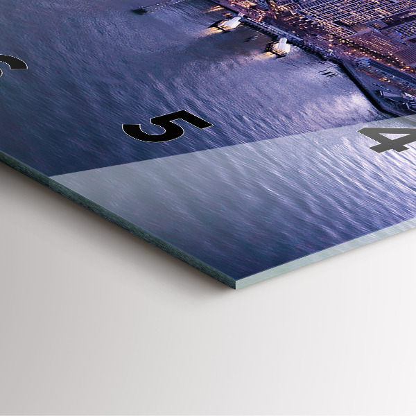 Square wall clock View of San Francisco