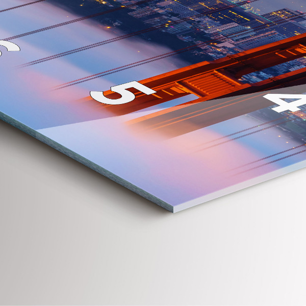 Square wall clock San Francisco Bridge