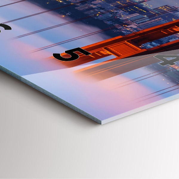 Square wall clock San Francisco Bridge