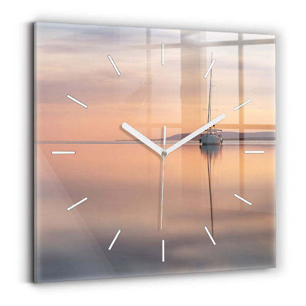 Square wall clock Lake Balaton USA