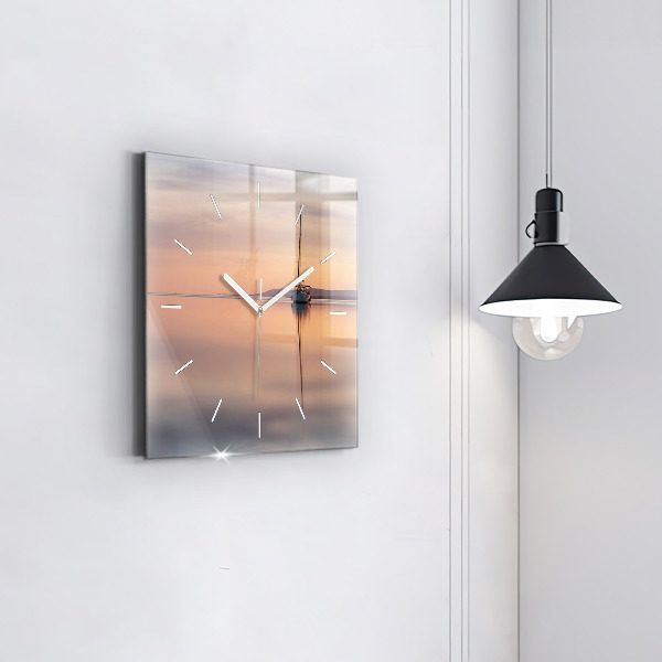 Square wall clock Lake Balaton USA