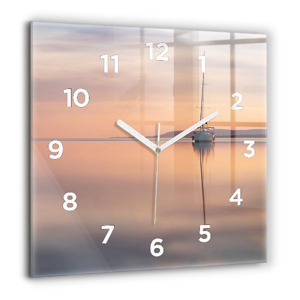 Square wall clock Lake Balaton USA
