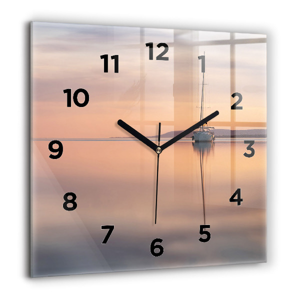 Square wall clock Lake Balaton USA