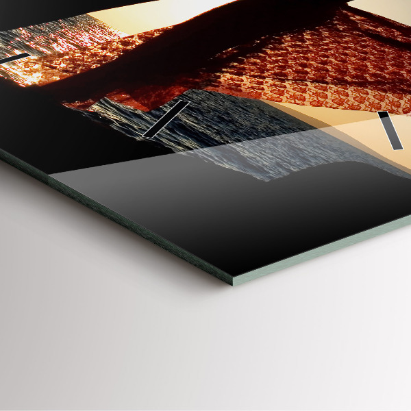 Square wall clock Spanish Dance at Sea