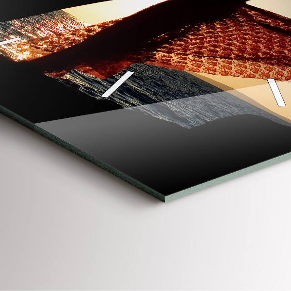 Square wall clock Spanish Dance at Sea