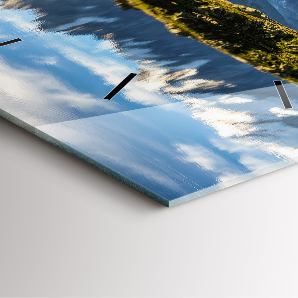 Square wall clock Chamonix Valley, French Alps