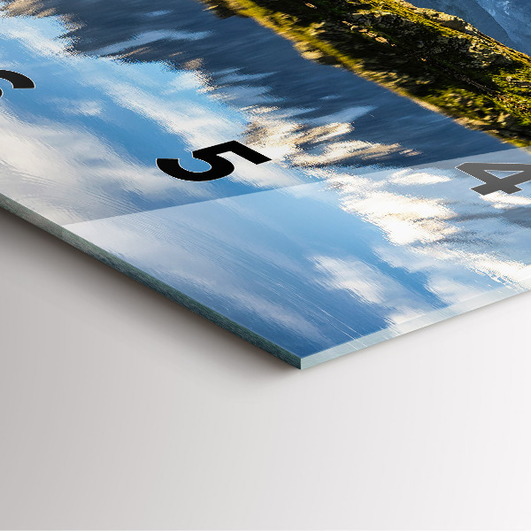 Square wall clock Chamonix Valley, French Alps