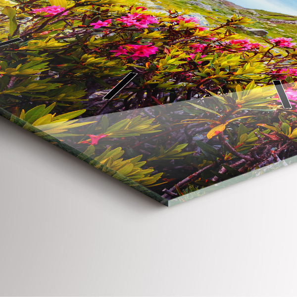 Square wall clock Mont Blanc Glacier Chamonix