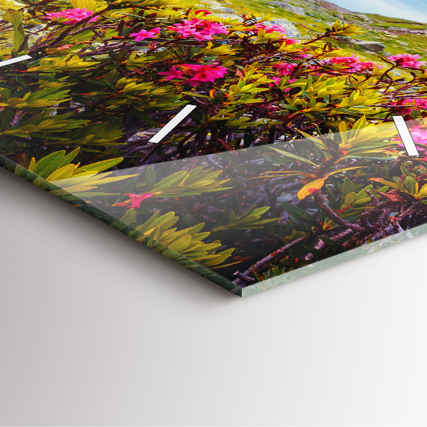 Square wall clock Mont Blanc Glacier Chamonix