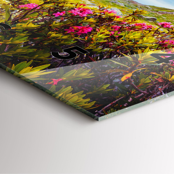 Square wall clock Mont Blanc Glacier Chamonix