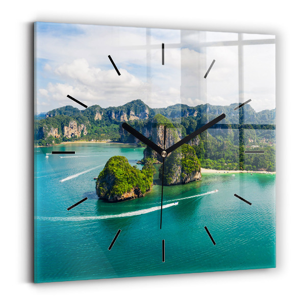 Square wall clock Island in Thailand