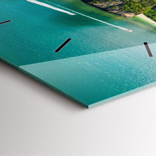 Square wall clock Island in Thailand