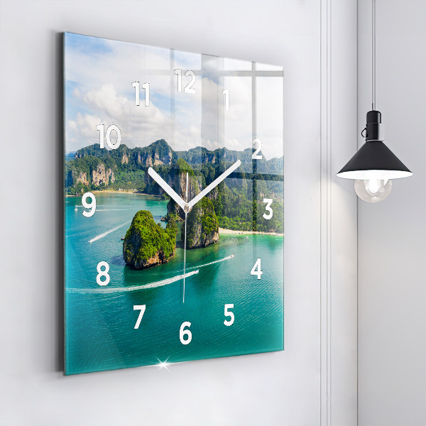 Square wall clock Island in Thailand
