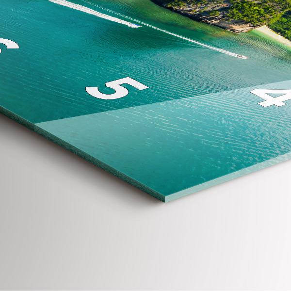 Square wall clock Island in Thailand