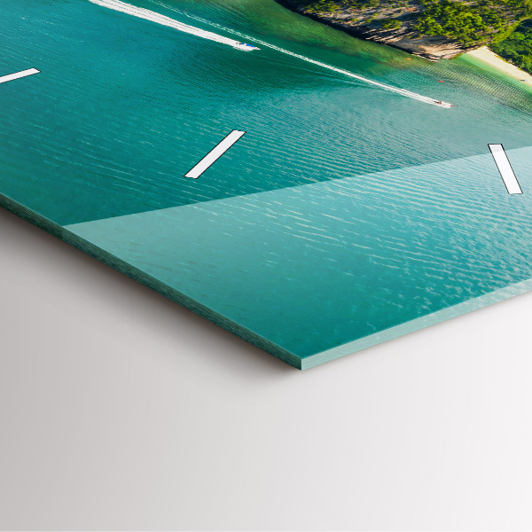 Square wall clock Island in Thailand