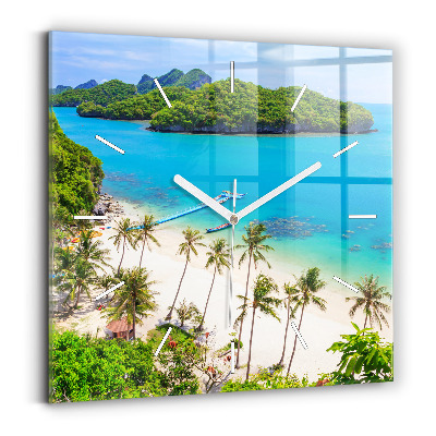 Square wall clock National Park Thailand
