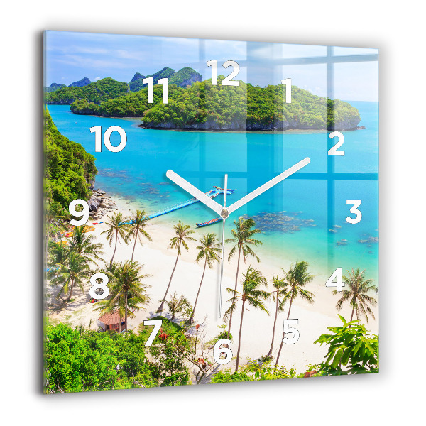 Square wall clock National Park Thailand
