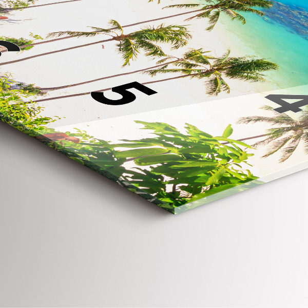 Square wall clock National Park Thailand