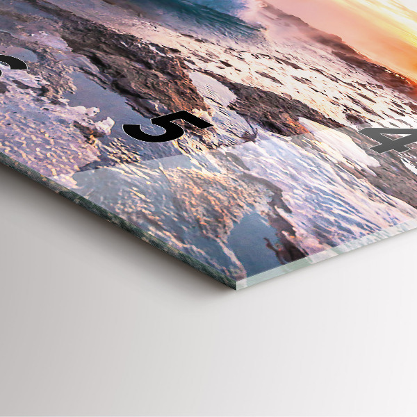 Square wall clock Geyser on the island of Iceland