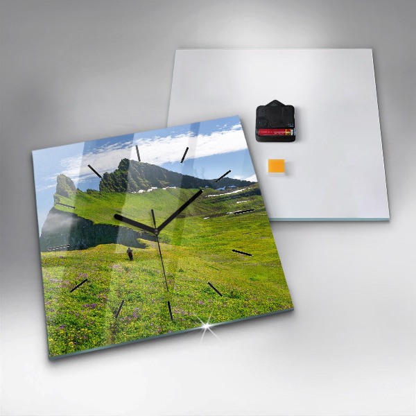 Square wall clock Hornstrandir Reserve Iceland