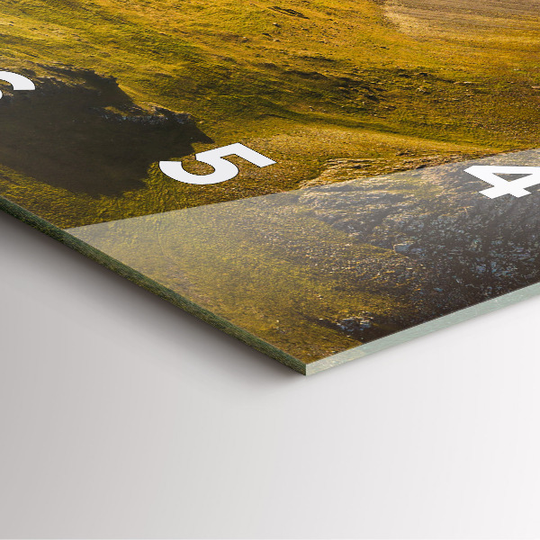 Square wall clock Road in Iceland