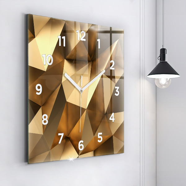 Square wall clock Geometric texture