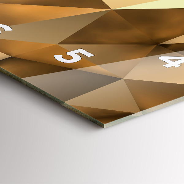 Square wall clock Geometric texture