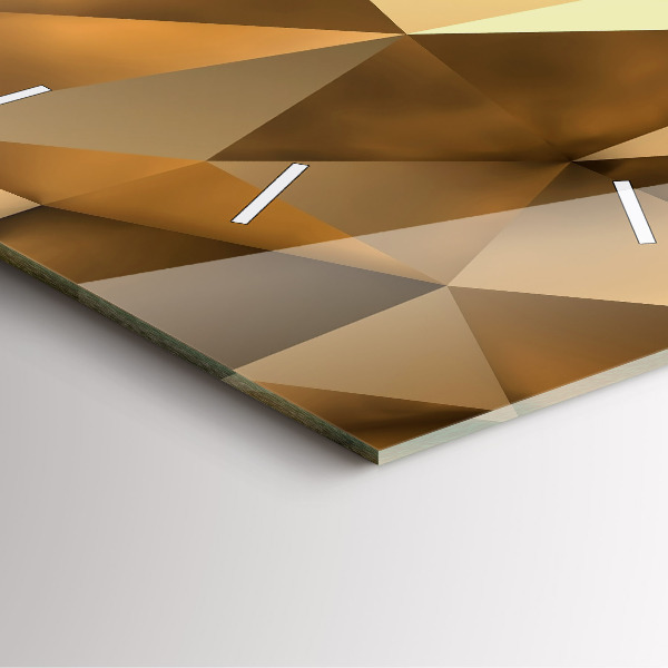 Square wall clock Geometric texture