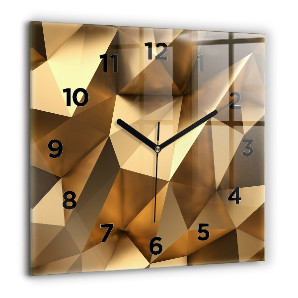 Square wall clock Geometric texture