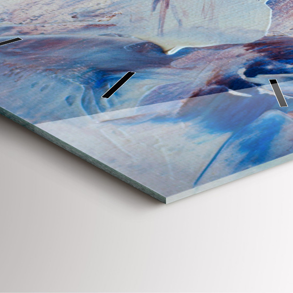 Square wall clock Abstract paint texture