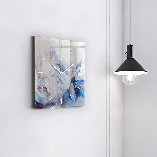 Square wall clock Abstract paint texture