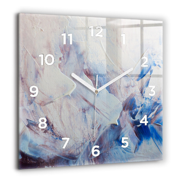 Square wall clock Abstract paint texture