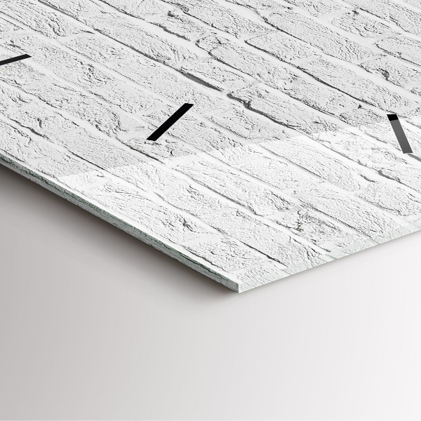 Square wall clock A wall of light bricks