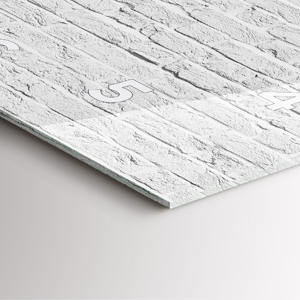 Square wall clock A wall of light bricks