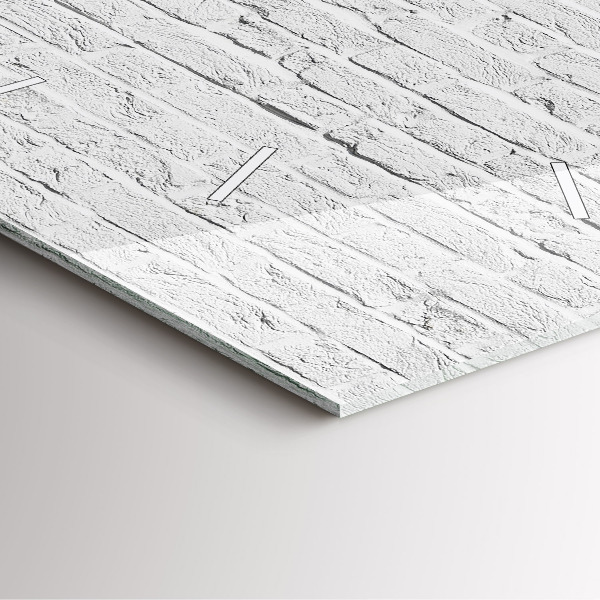 Square wall clock A wall of light bricks