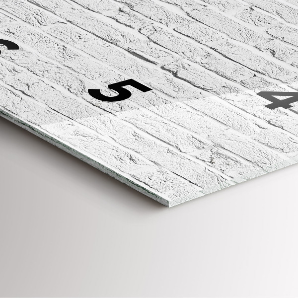 Square wall clock A wall of light bricks