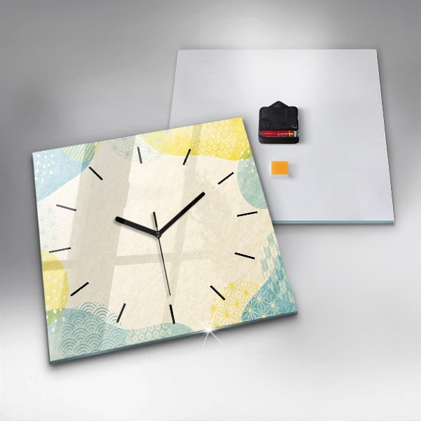 Square wall clock Pattern frame