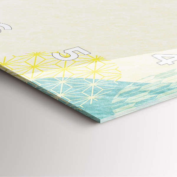 Square wall clock Pattern frame