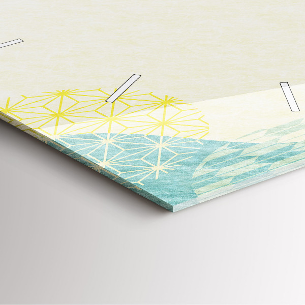 Square wall clock Pattern frame