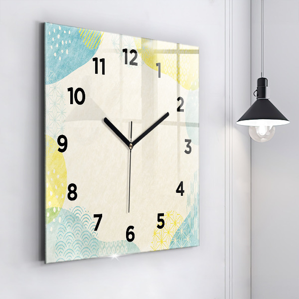 Square wall clock Pattern frame