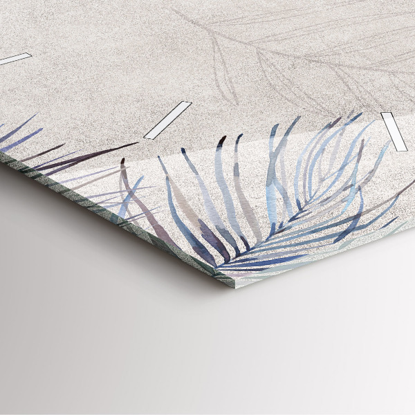 Square wall clock Palm leaf