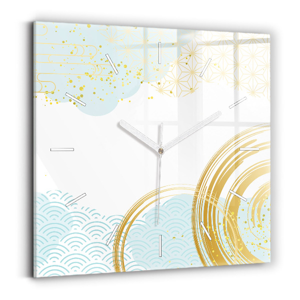 Square wall clock Decorative pattern