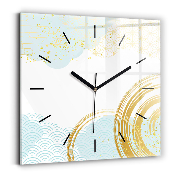 Square wall clock Decorative pattern
