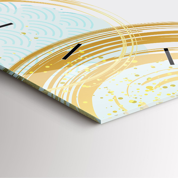 Square wall clock Decorative pattern