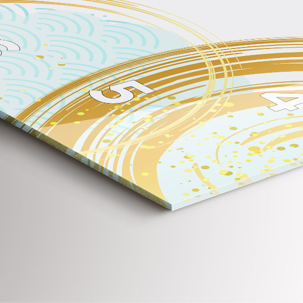 Square wall clock Decorative pattern