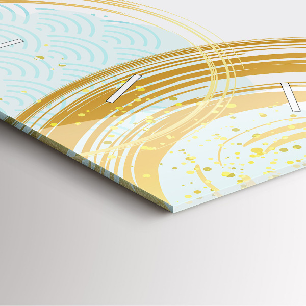 Square wall clock Decorative pattern