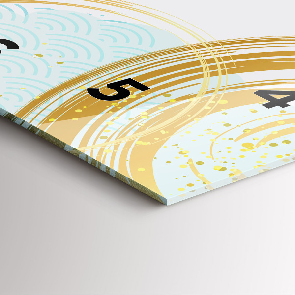 Square wall clock Decorative pattern