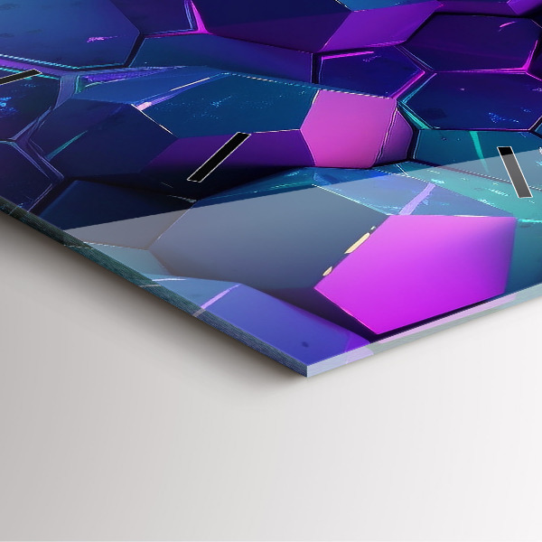 Square wall clock Geometric figures